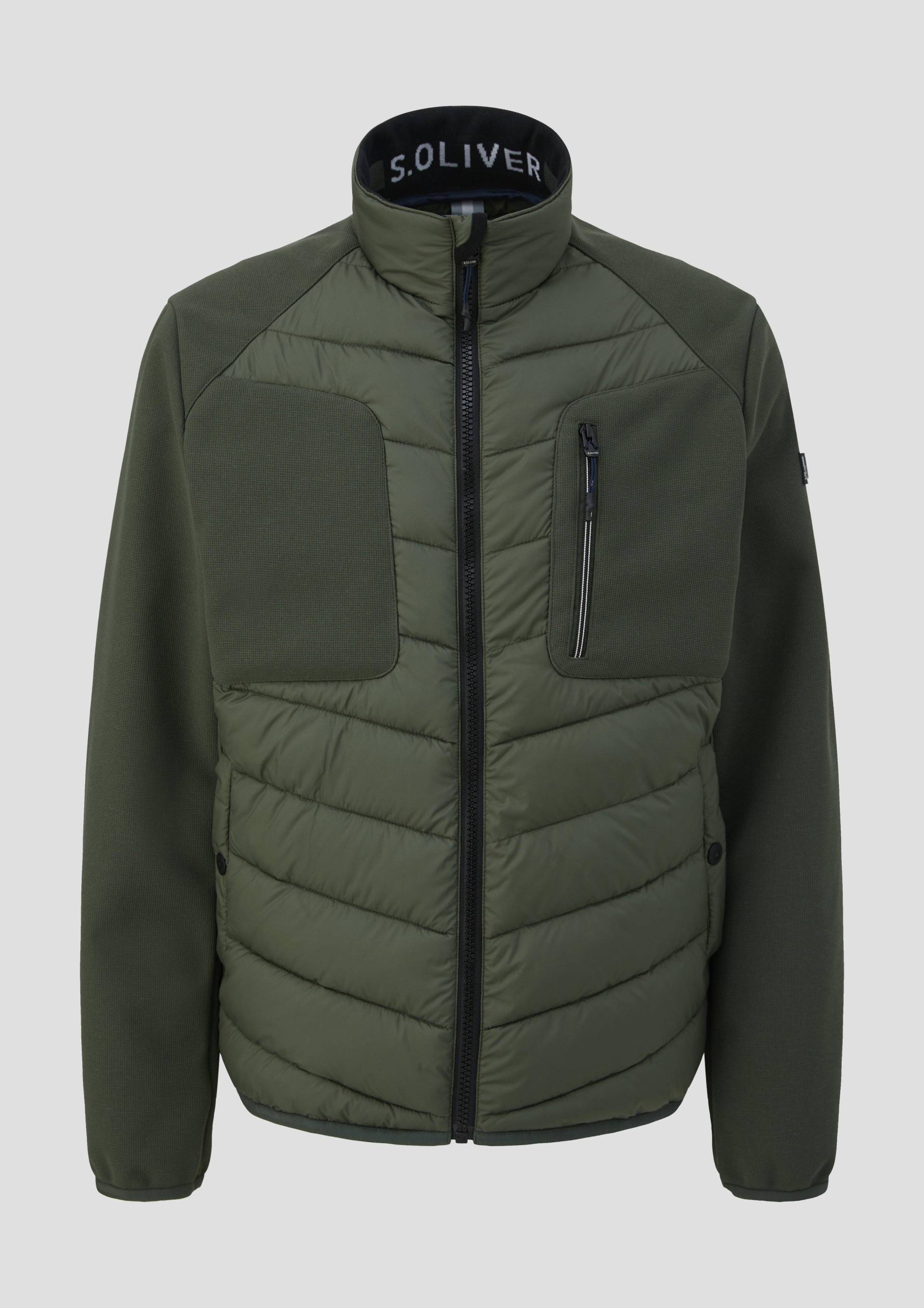 s.Oliver - Softshelljacke mit Kontrastdetails, Herren, Grün von s.Oliver