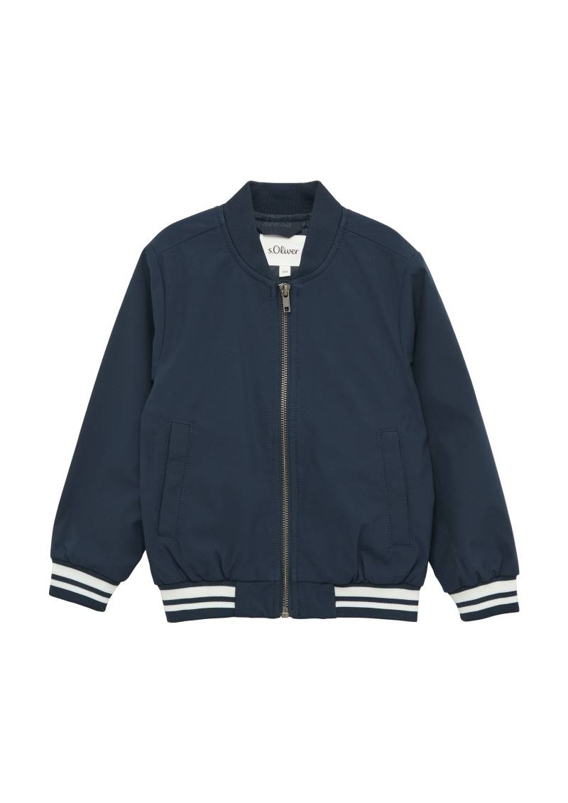 s.Oliver - Sportiver Blouson mit Streifen-Details, Kinder, blau von s.Oliver