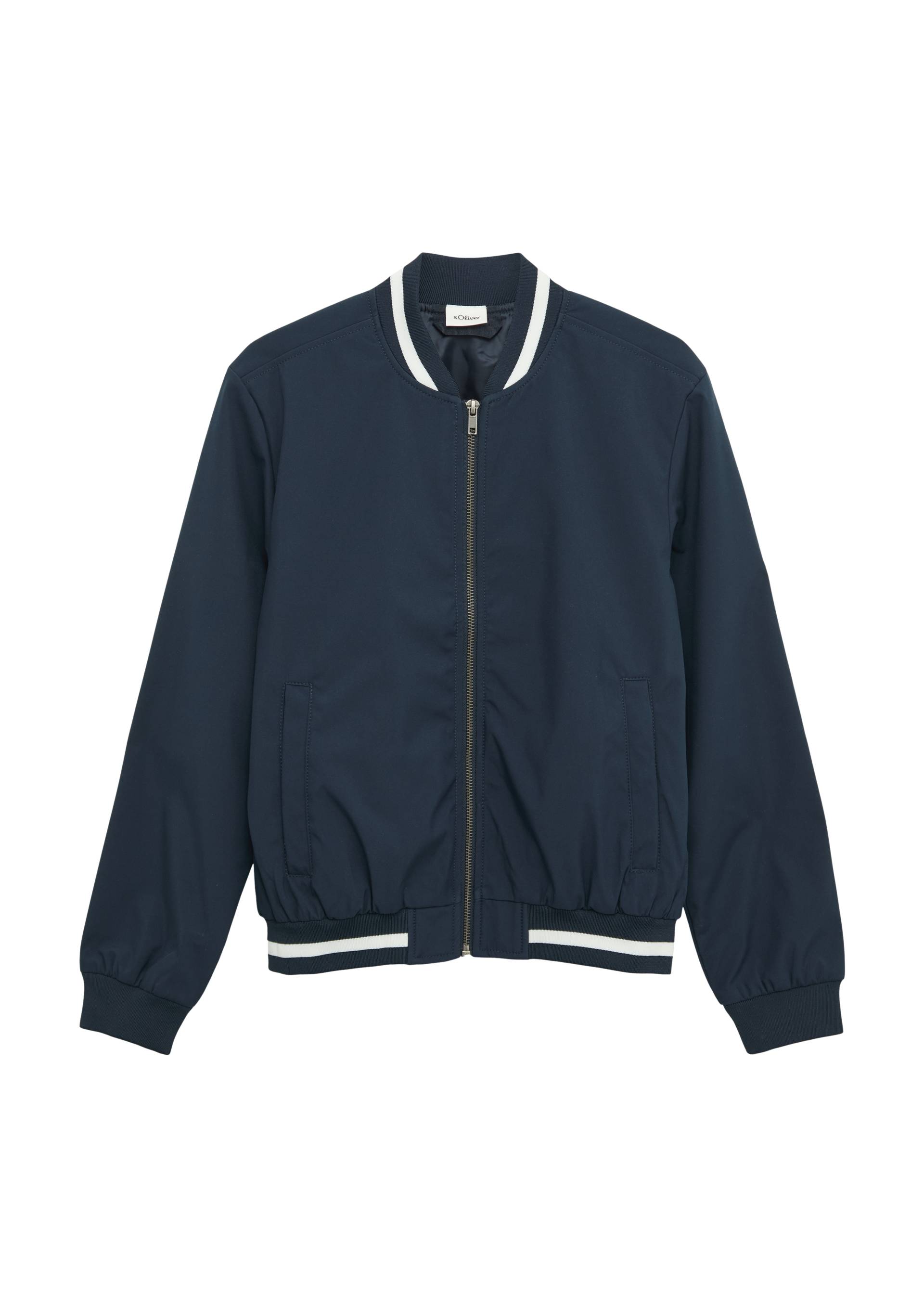 s.Oliver - Sportiver Blouson mit Streifendetails, Jungen, blau von s.Oliver