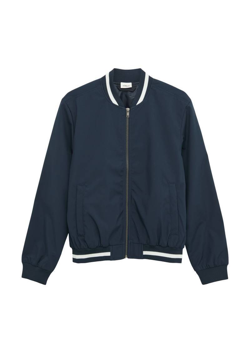 s.Oliver - Sportiver Blouson mit Streifendetails, Jungen, blau von s.Oliver