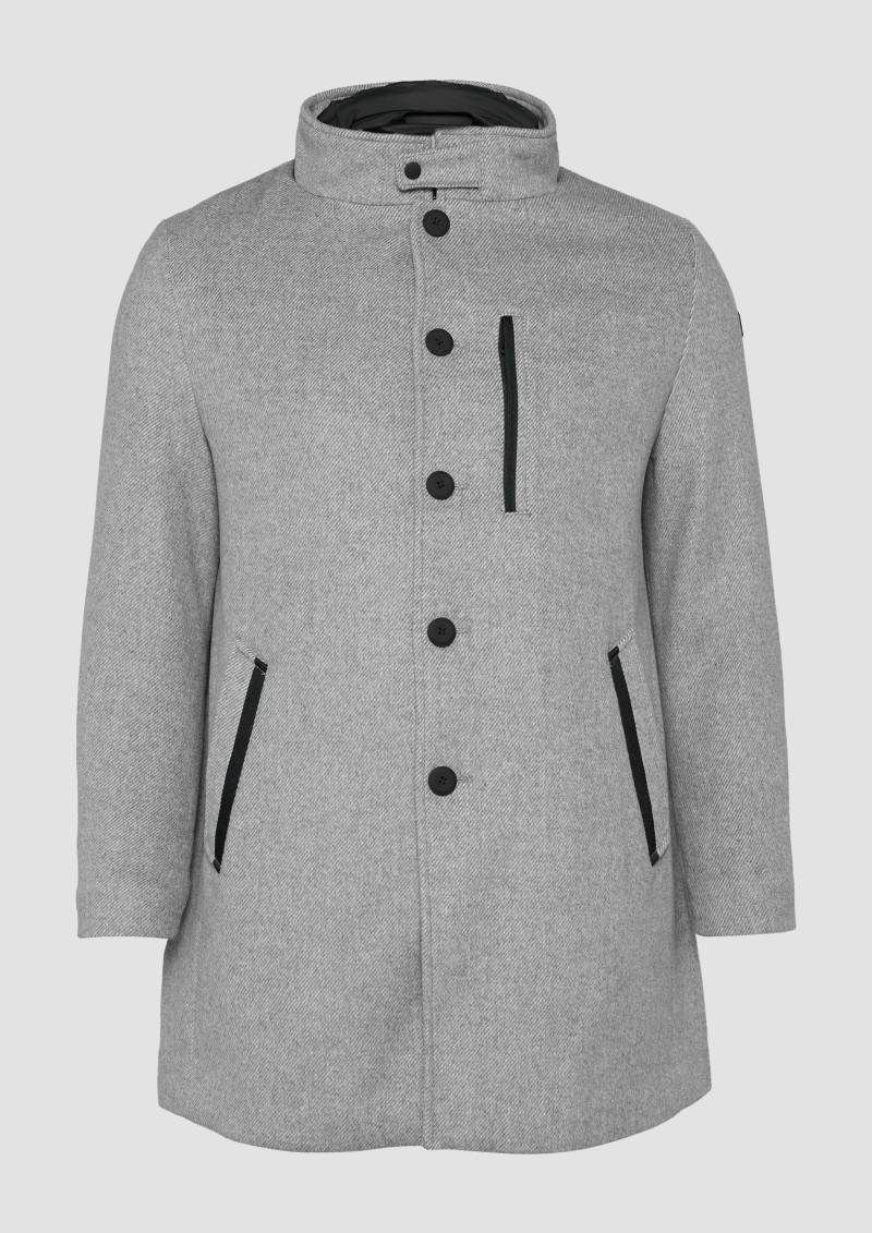 s.Oliver - Sportiver Kurzmantel mit gestepptem Insert, Herren, grau s.Oliver - Sportiver Kurzmantel mit gestepptem Insert, Herren, grau von s.Oliver