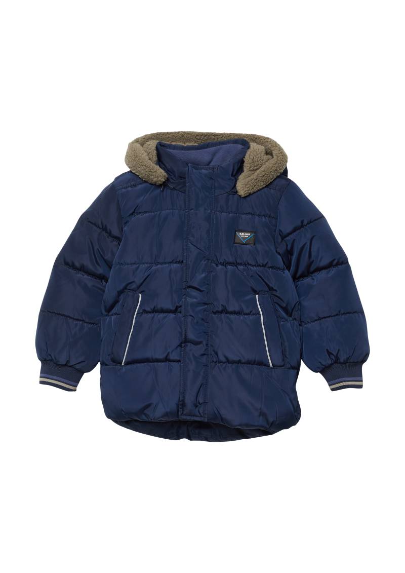 s.Oliver - Stepp-Jacke mit Fleece-Futter und Kapuze, Kinder, blau von s.Oliver