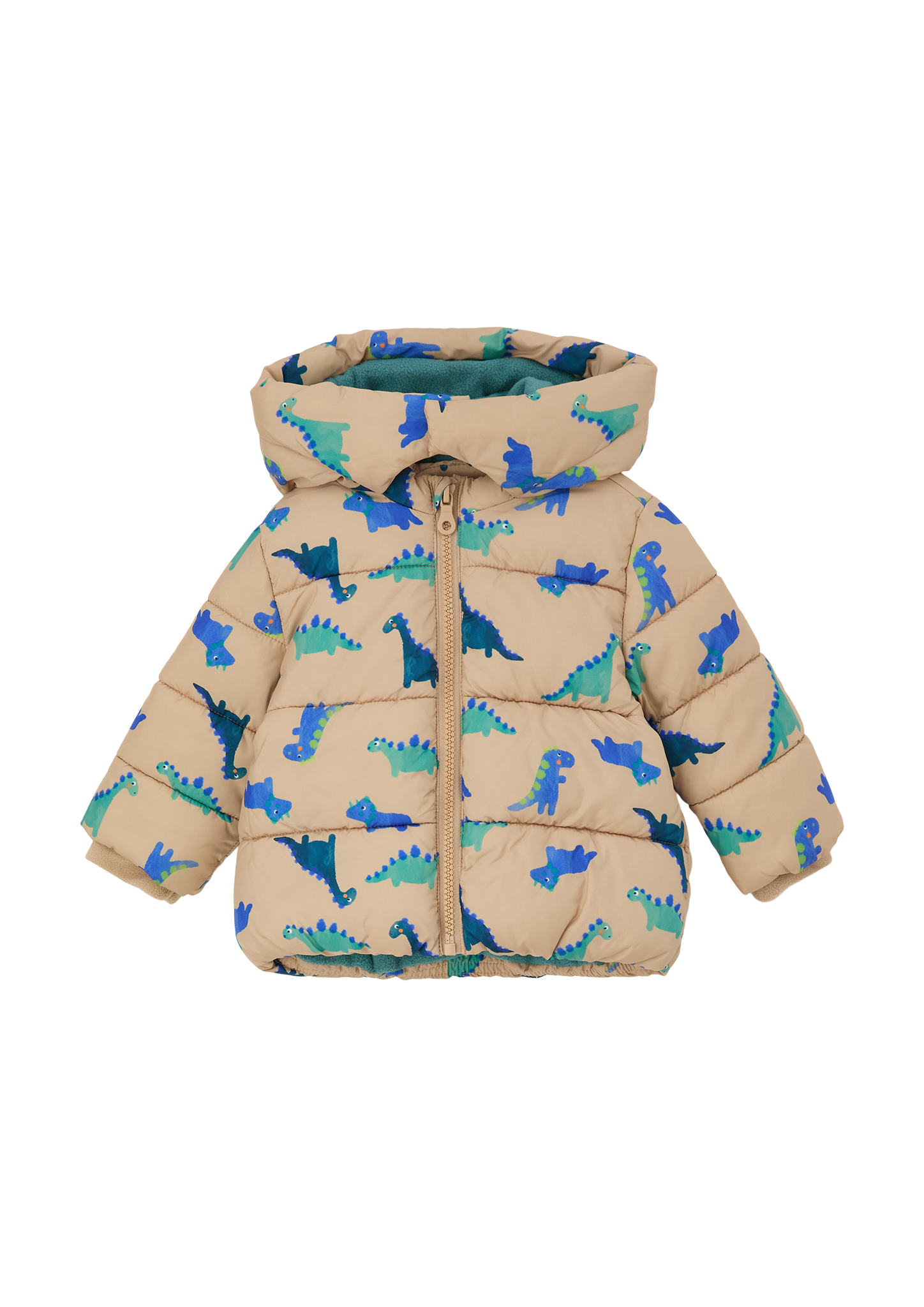 s.Oliver - Steppjacke mit Fleece-Futter, Babys, beige|blau von s.Oliver