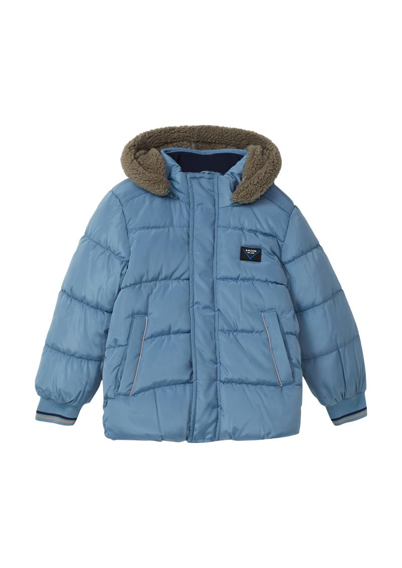 s.Oliver - Steppjacke mit Fleece-Futter und abnehmbarer Kapuze, Kinder, blau von s.Oliver