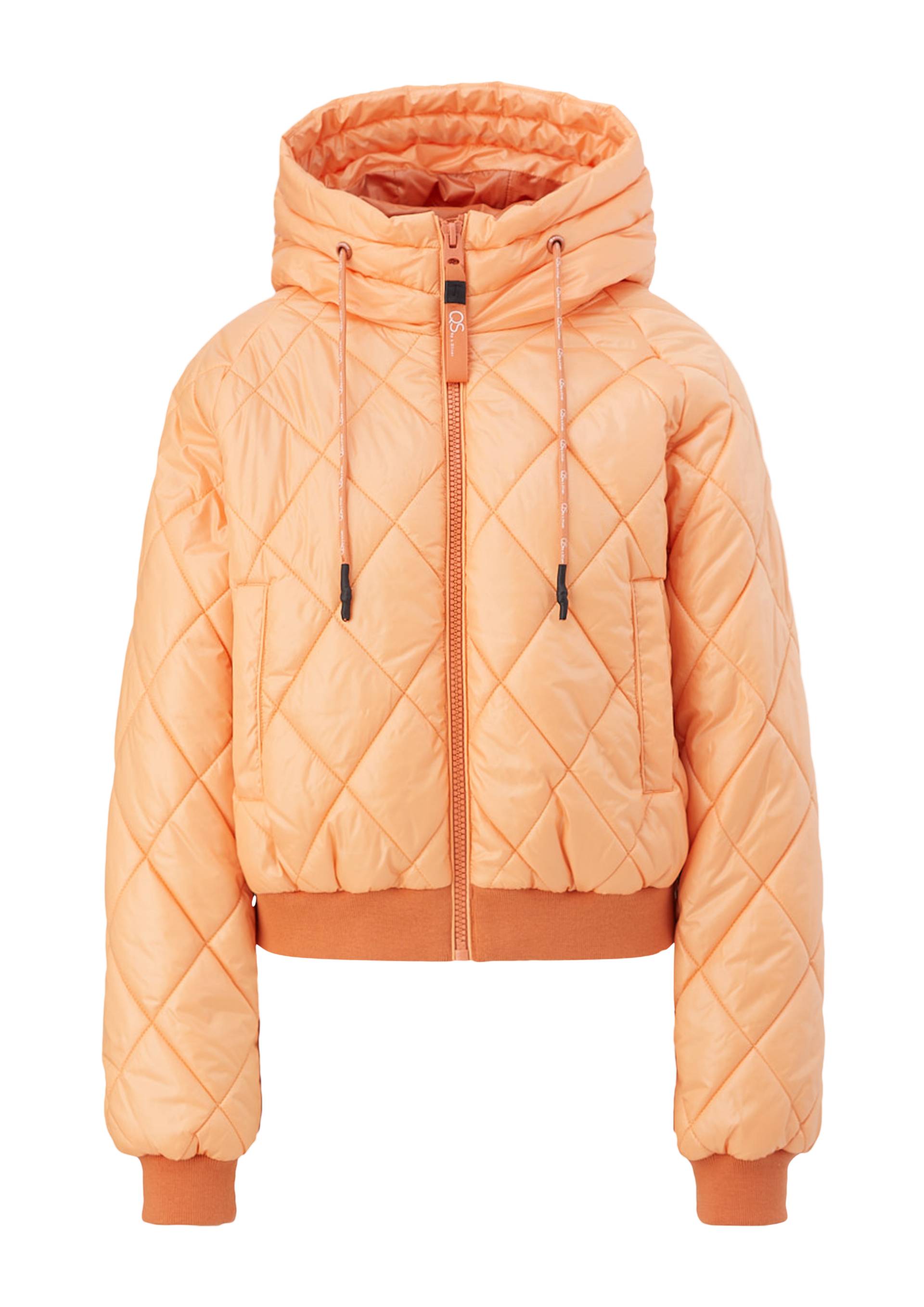 QS - Steppjacke mit Kapuze, Damen, Orange von QS