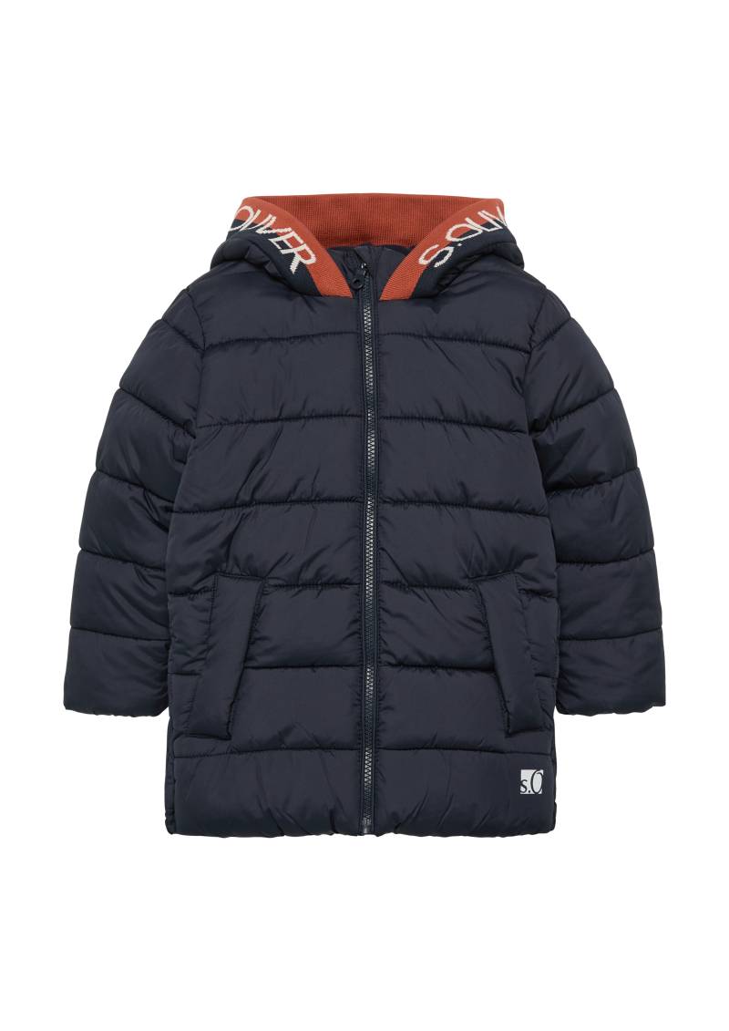 s.Oliver - Steppjacke mit Kontraststreifen und Fleecefutter, Kinder, blau von s.Oliver