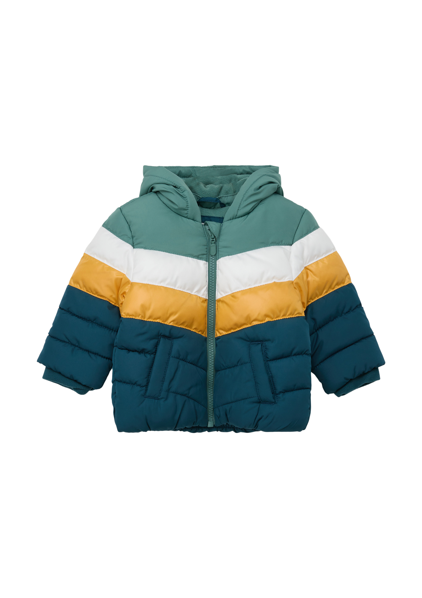 s.Oliver - Steppjacke mit Streifen, Babys, petrol|mehrfarbig von s.Oliver