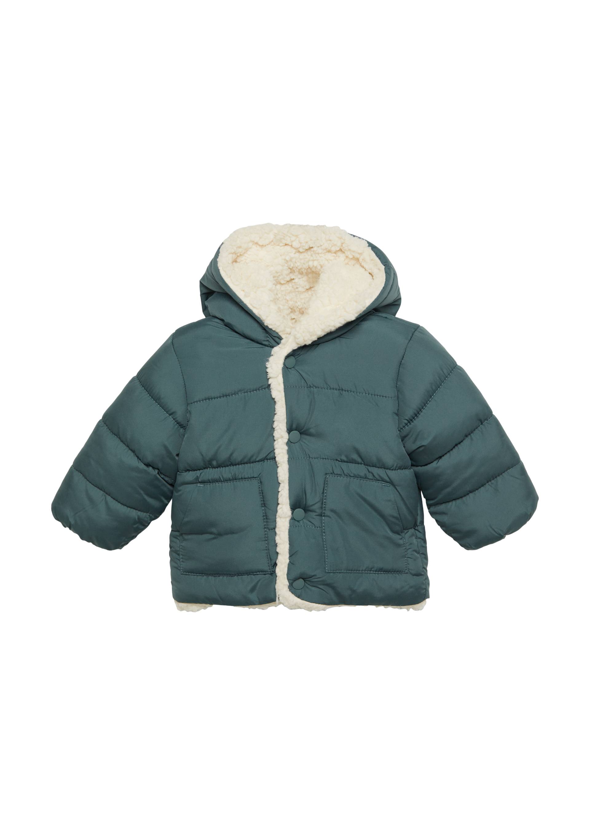 s.Oliver - Steppjacke mit Teddyplüsch-Futter, Babys, grau von s.Oliver