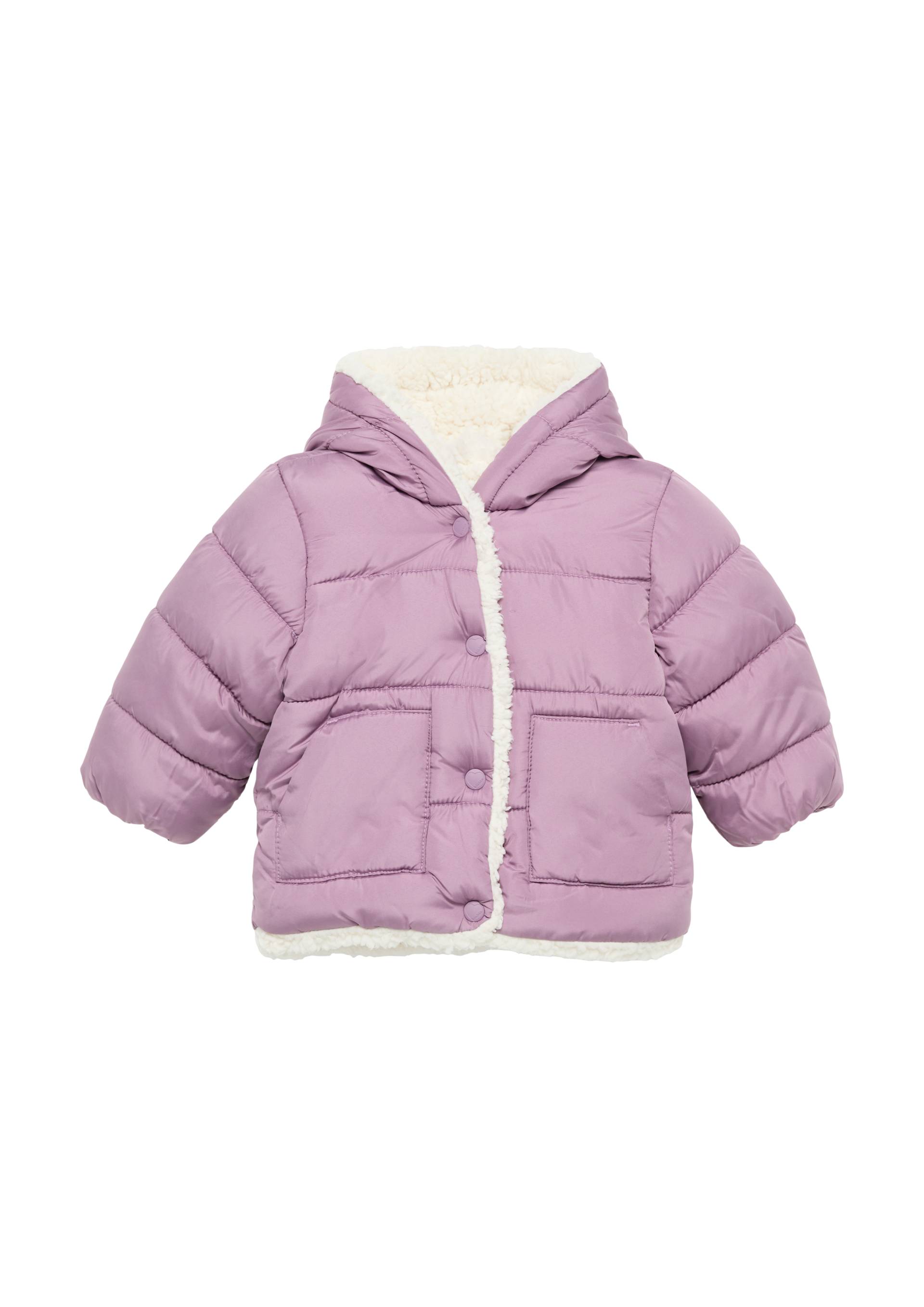s.Oliver - Steppjacke mit Teddyplüsch-Futter, Babys, lila von s.Oliver