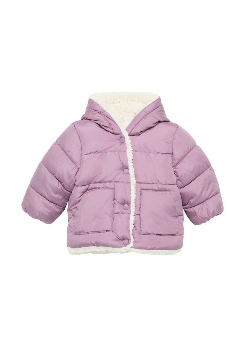 s.Oliver - Steppjacke mit Teddyplüsch-Futter, Babys, lila von s.Oliver