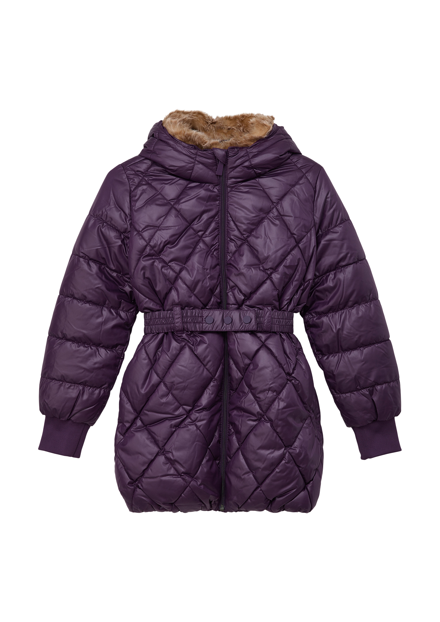 s.Oliver - Steppjacke mit Textilgürtel, Mädchen, lila s.Oliver - Steppjacke mit Textilgürtel, Mädchen, lila von s.Oliver