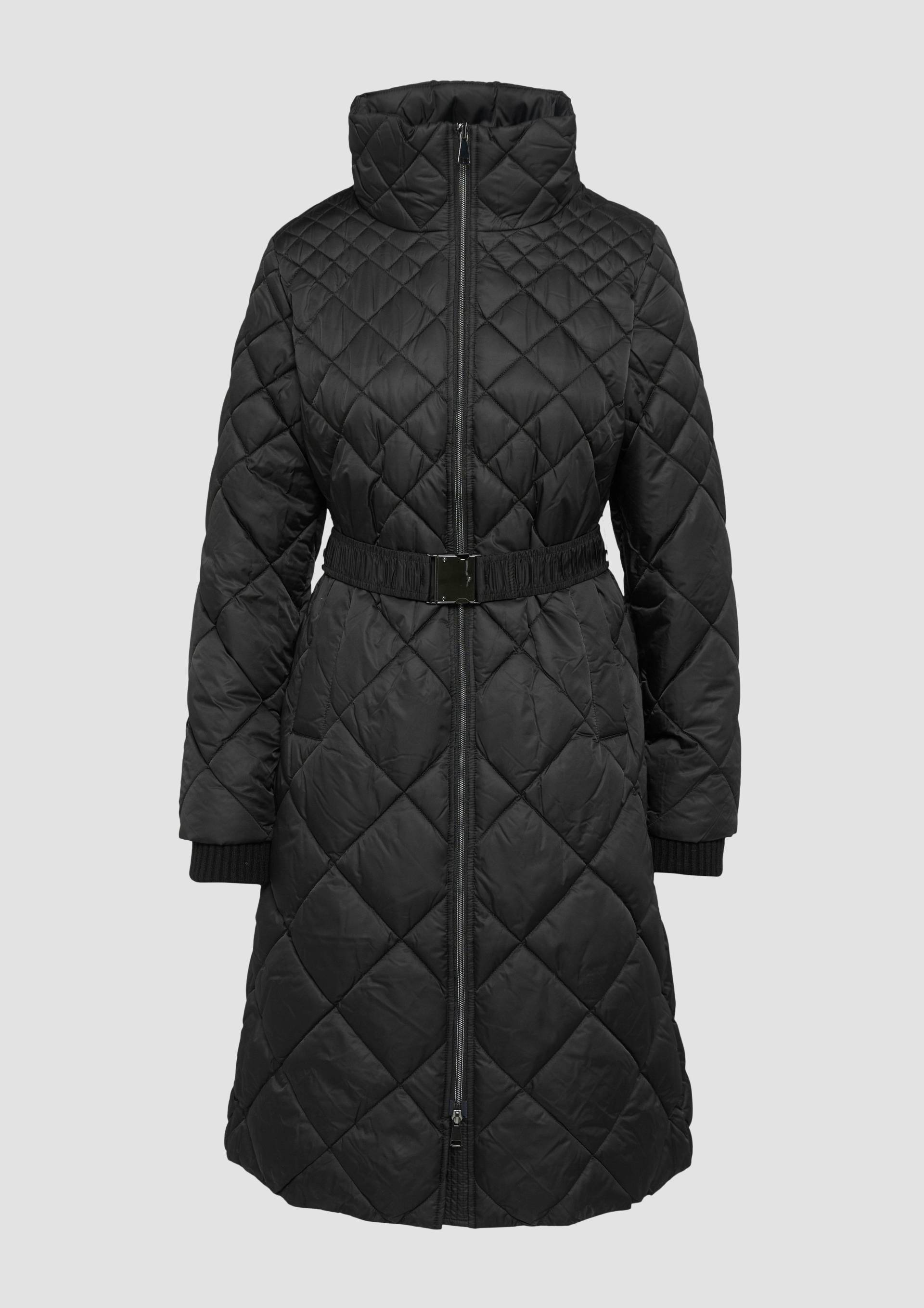 s.Oliver - Steppmantel mit Gürtel, Damen, schwarz von s.Oliver