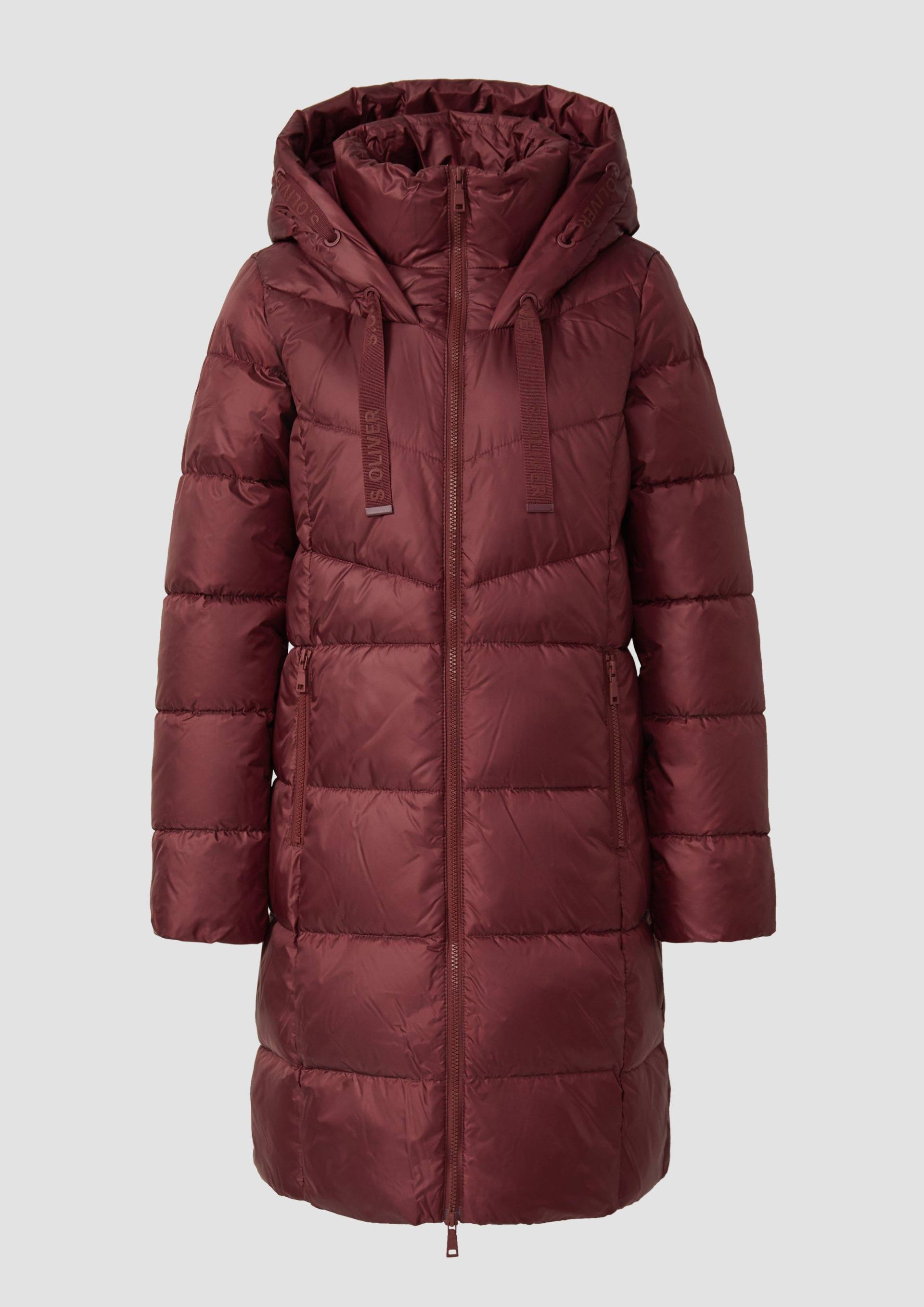 s.Oliver - Steppmantel mit Stehkragen und Kapuze, Damen, rot von s.Oliver