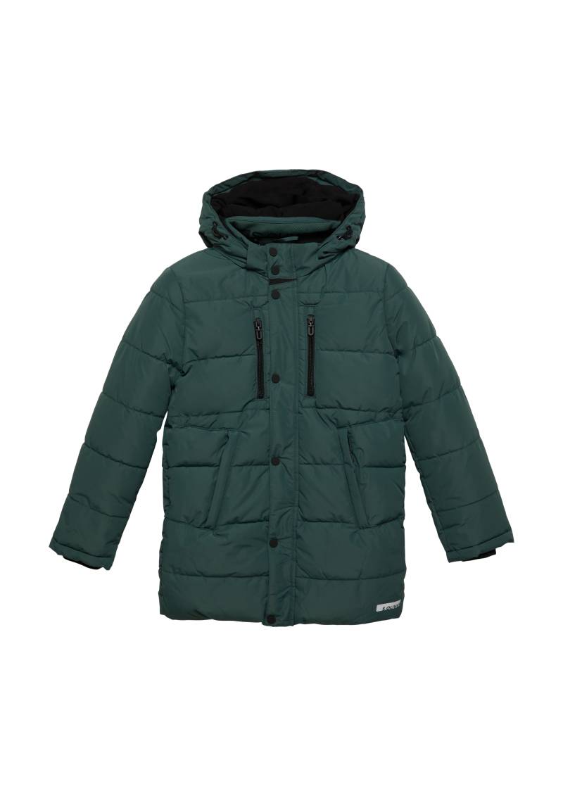 s.Oliver - Steppmantel mit abnehmbarer Kapuze und Fleecefutter, Jungen, Blau von s.Oliver