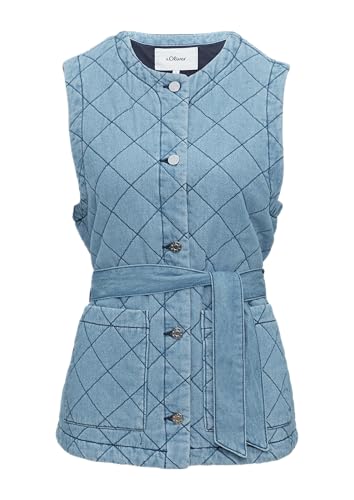 s.Oliver Steppweste aus Denim im Relaxed Fit blau 34 von s.Oliver