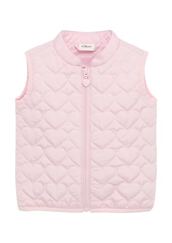 s.Oliver Steppweste mit Stehkragen und Herzchen-Muster zartrosa 86 von s.Oliver