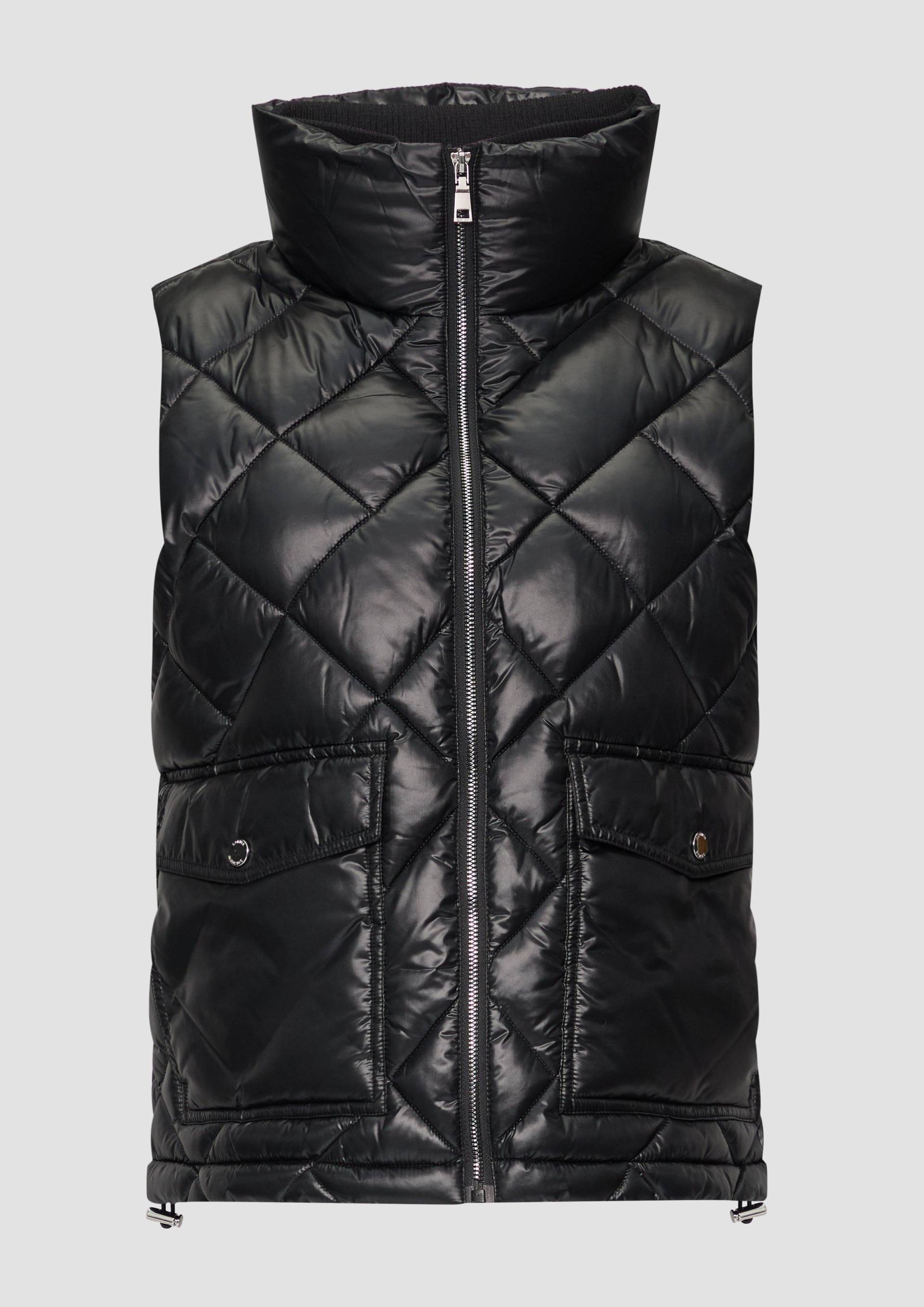 s.Oliver - Steppweste mit aufgesetzten Taschen, Damen, schwarz s.Oliver - Steppweste mit aufgesetzten Taschen, Damen, schwarz von s.Oliver