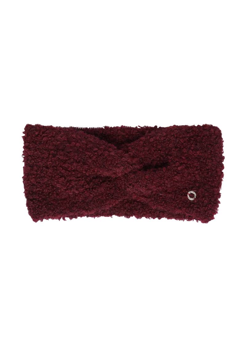 s.Oliver - Stirnband aus Bouclé-Strick mit Twist-Detail, Damen, rot von s.Oliver