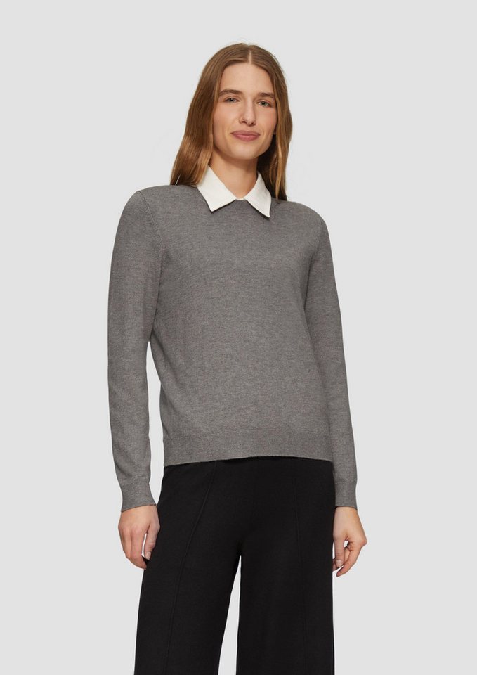 s.Oliver Stoffhose Strickhose mit Wide Leg aus Viskosemix Biesen von s.Oliver