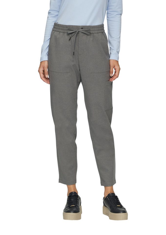 s.Oliver Stoffhose Sommerhose mit Gummizug und Bindeband von s.Oliver