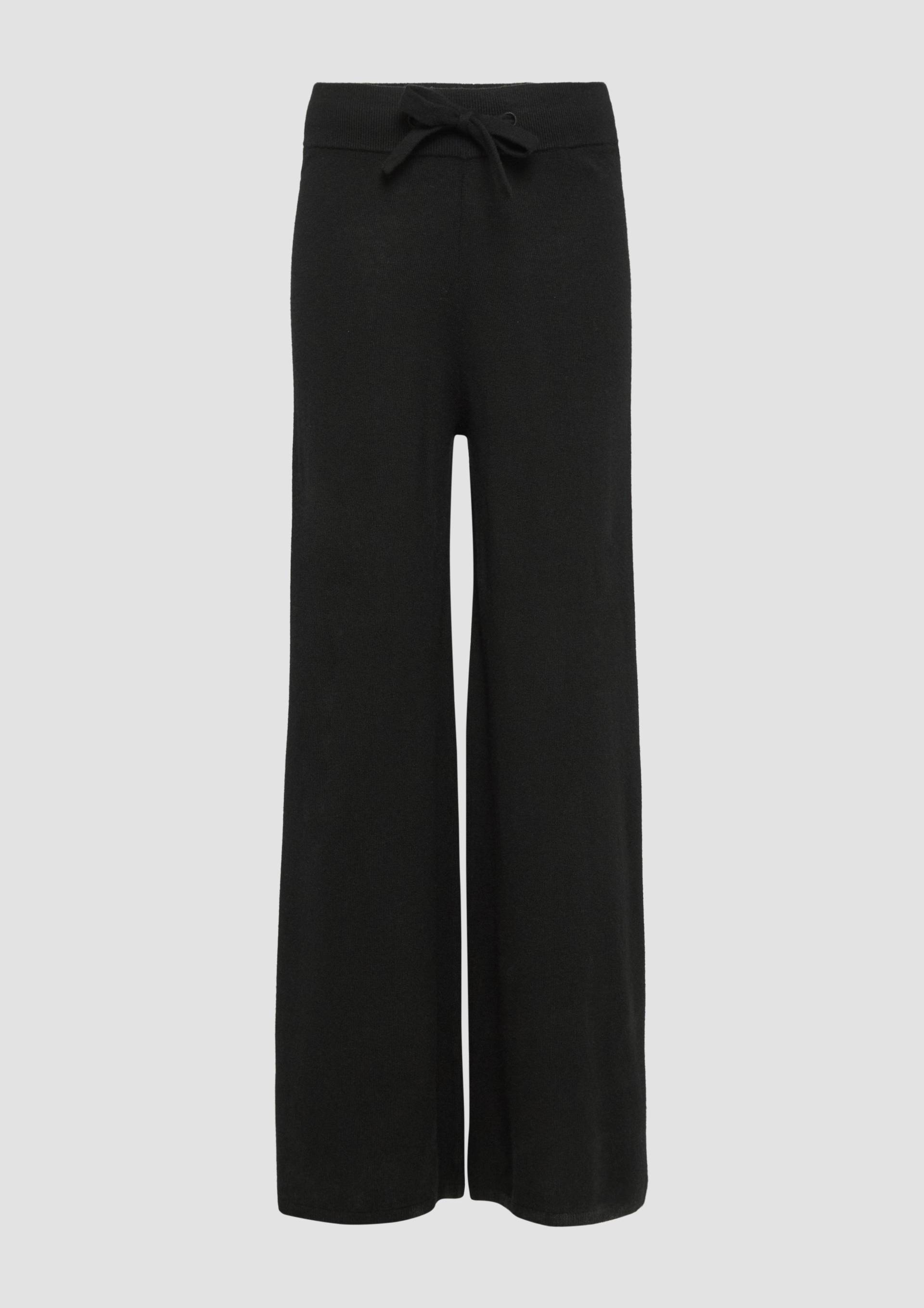 s.Oliver - Strickhose aus Kaschmirmix mit seitlichem Ripp-Detail, Damen, schwarz s.Oliver - Strickhose aus Kaschmirmix mit seitlichem Ripp-Detail, Damen, schwarz von s.Oliver