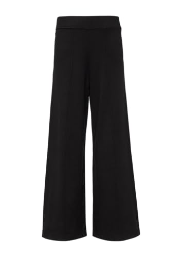 s.Oliver Strickhose mit Wide Leg aus Viskosemix schwarz 38 von s.Oliver