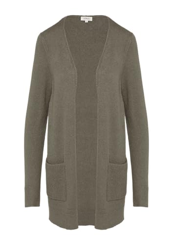 s.Oliver Strickjacke mit Rippbündchen karamell 38 von s.Oliver