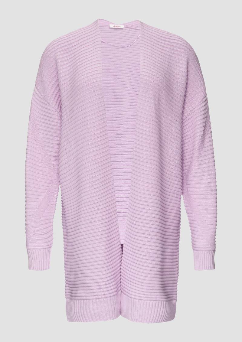s.Oliver - Strickjacke mit Strukturmuster, Damen, lila s.Oliver - Strickjacke mit Strukturmuster, Damen, lila von s.Oliver