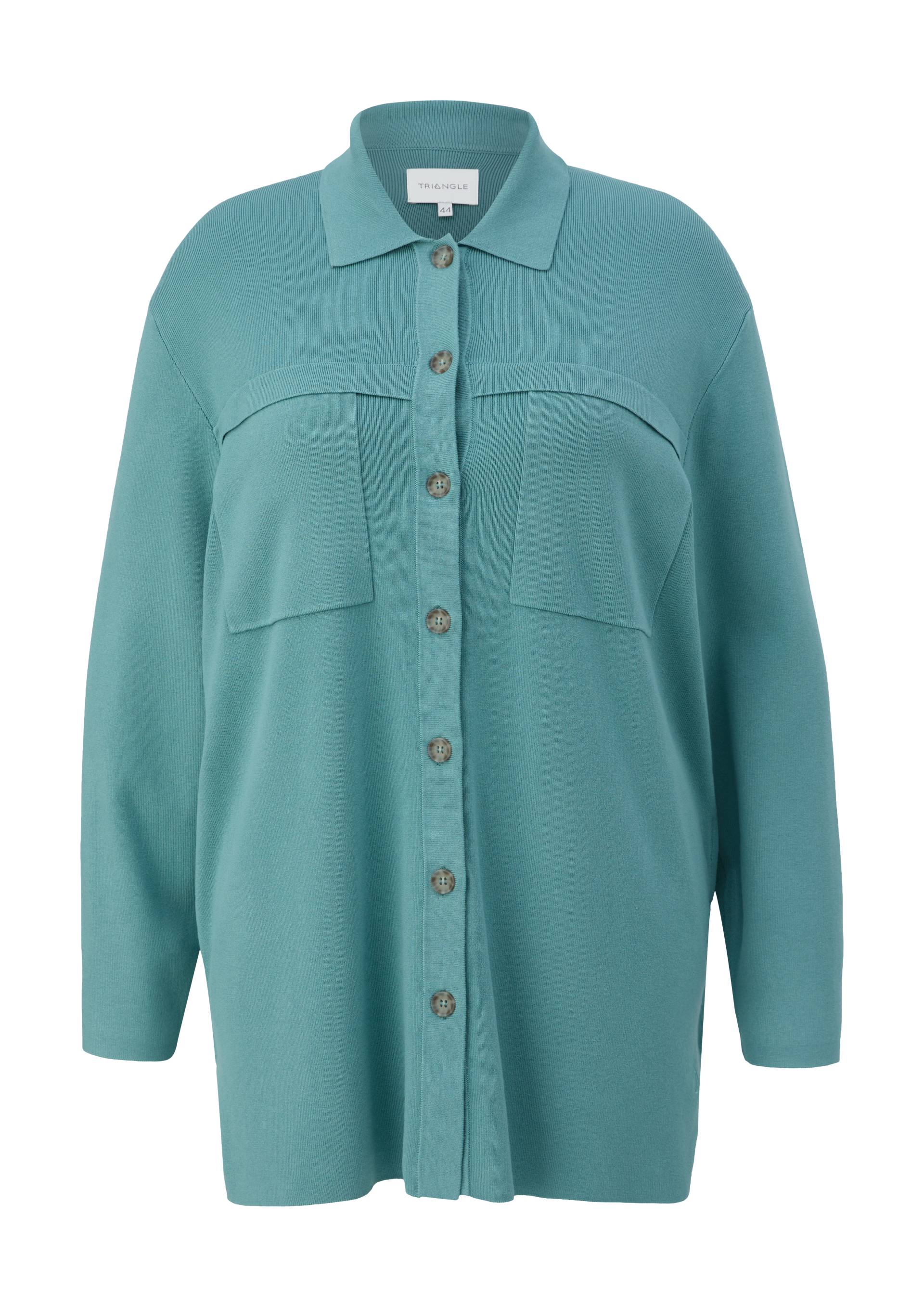 s.Oliver - Overshirt mit aufgesetzten Taschen, Damen, Blau s.Oliver - Overshirt mit aufgesetzten Taschen, Damen, Blau von s.Oliver