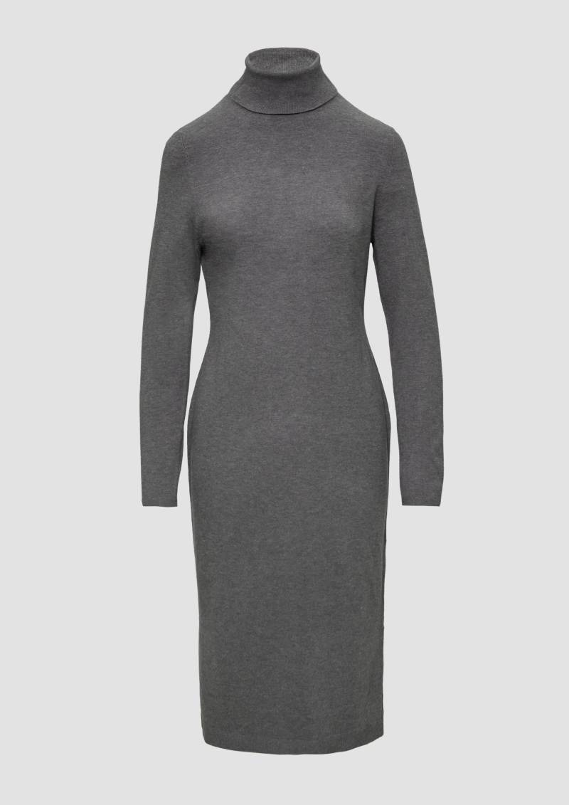 s.Oliver - Strickkleid im Viskosemix, Damen, grau von s.Oliver
