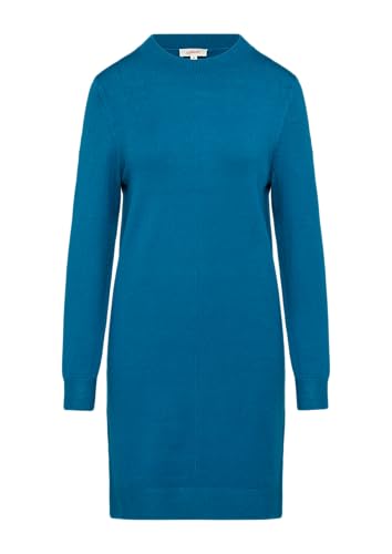 s.Oliver Feinstrickkleid mit Naht-Details Petrol 38 von s.Oliver