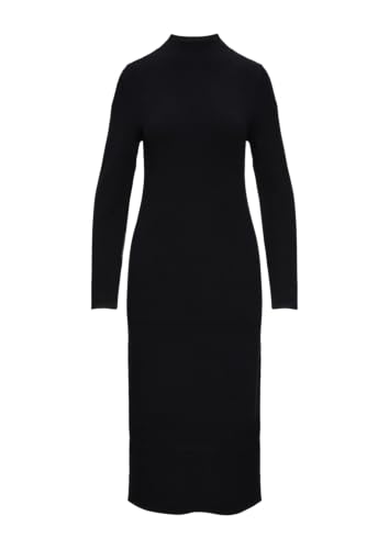 s.Oliver BLACK LABEL Strick-Kleid mit Stehkragen schwarz 42 von s.Oliver BLACK LABEL