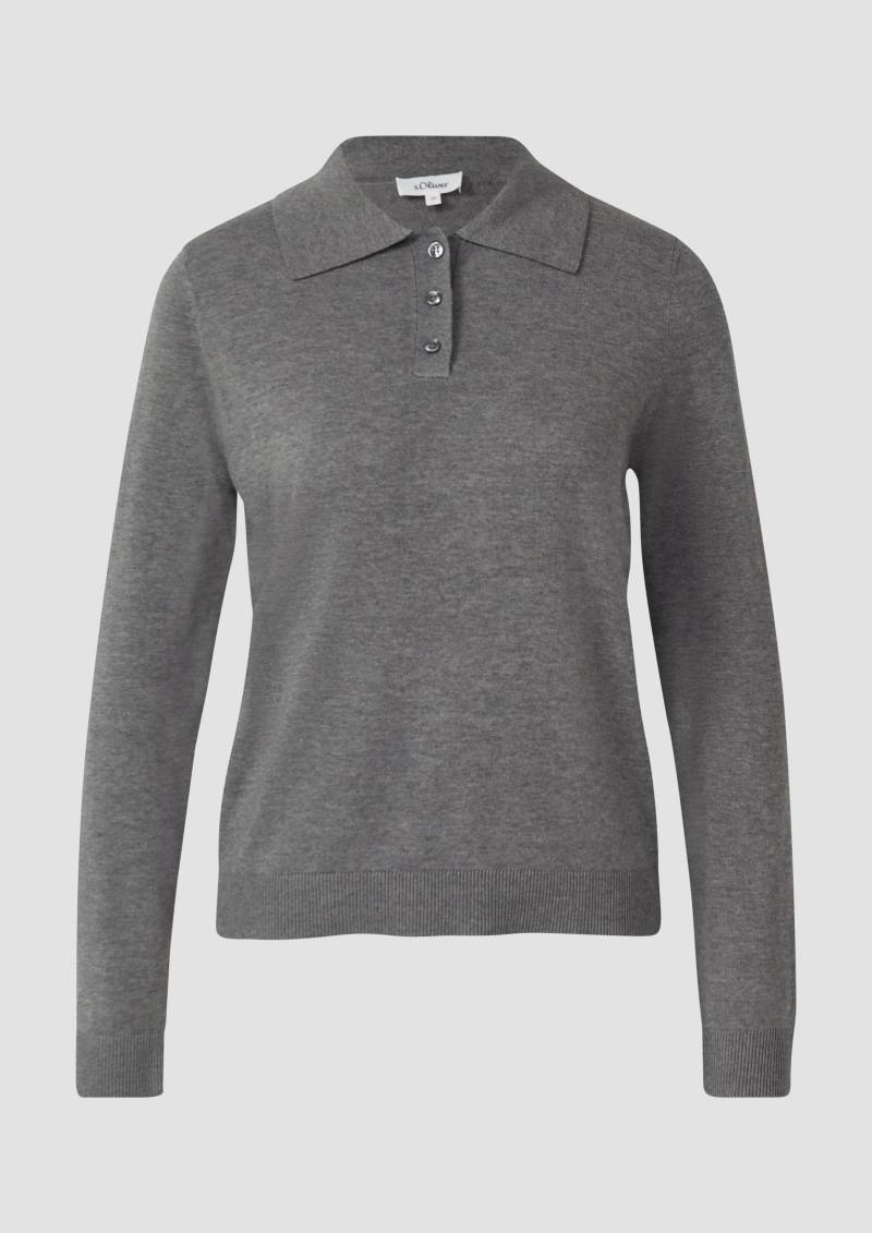 s.Oliver - Strickpullover, Damen, grau von s.Oliver