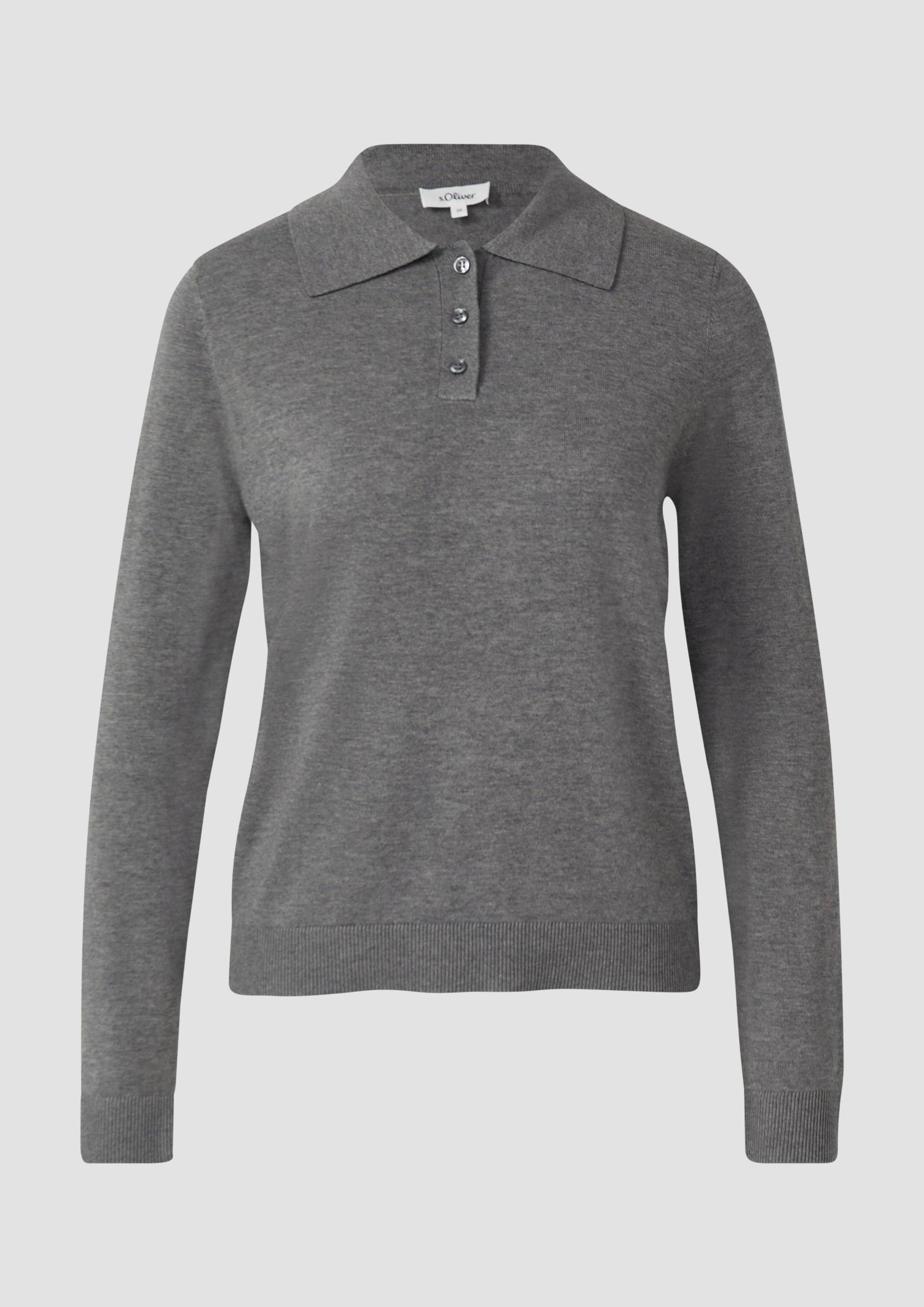 s.Oliver - Strickpullover, Damen, grau von s.Oliver