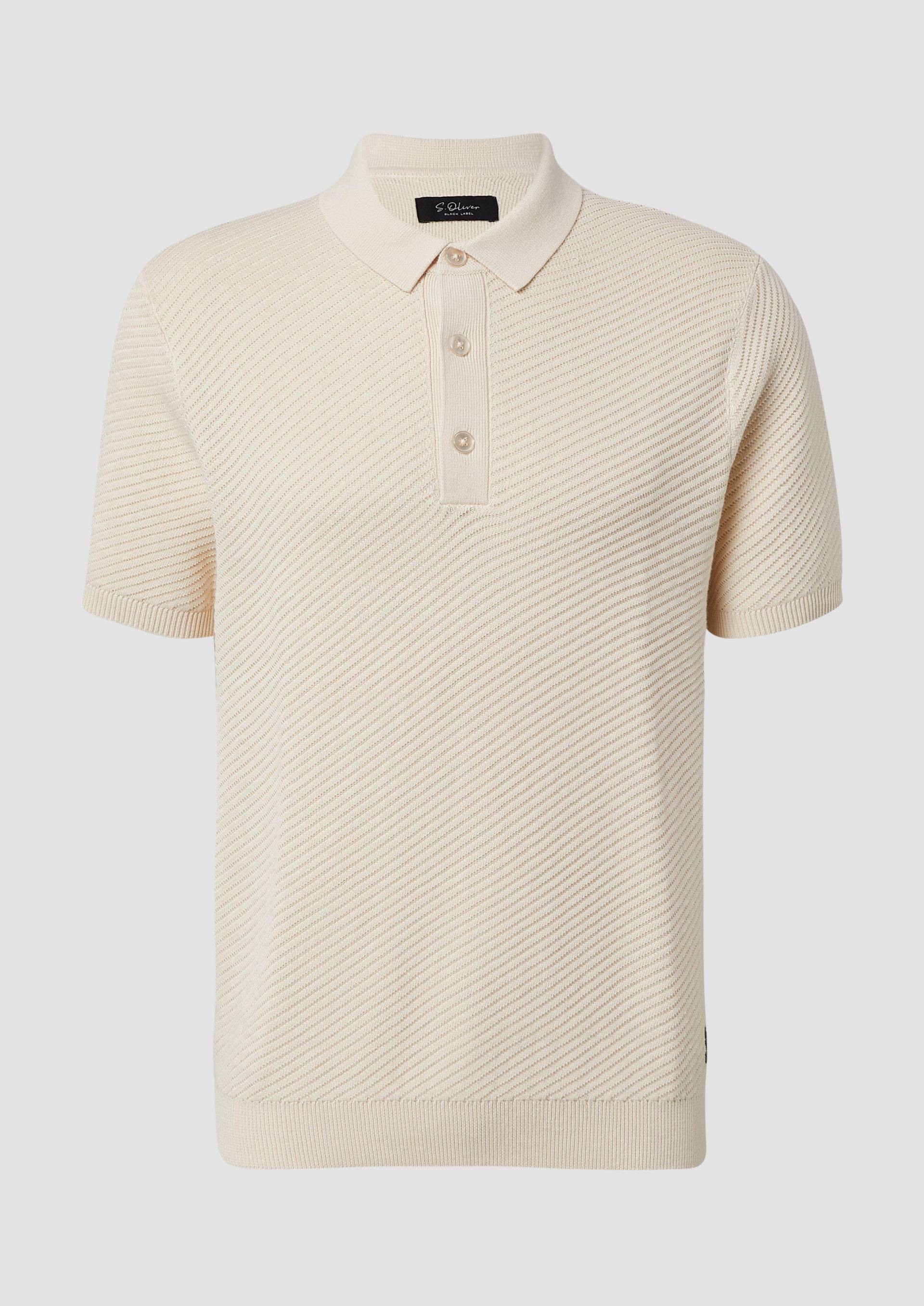 s.Oliver - Poloshirt aus weichem Strukturstrick, Herren, grau s.Oliver - Poloshirt aus weichem Strukturstrick, Herren, grau von s.Oliver