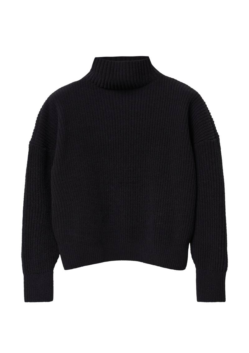 s.Oliver - Oversized Strickpullover aus Chenille-Garn, Mädchen, schwarz von s.Oliver