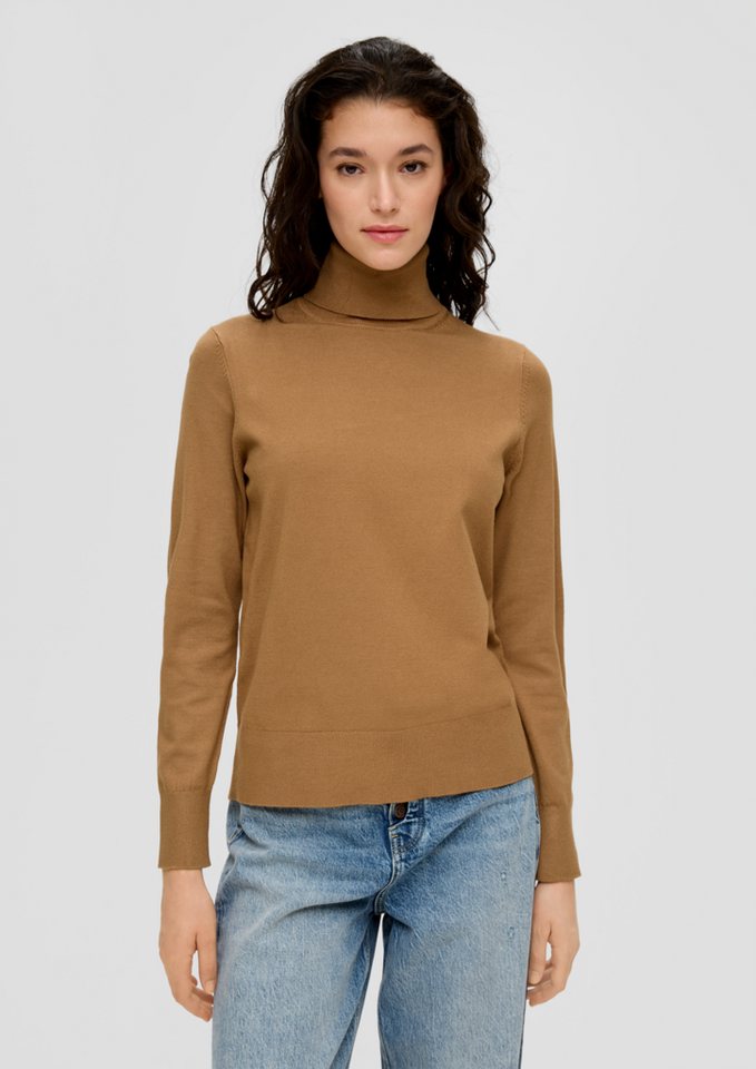 s.Oliver Strickpullover Feinstrickpullover mit Rollkragen von s.Oliver