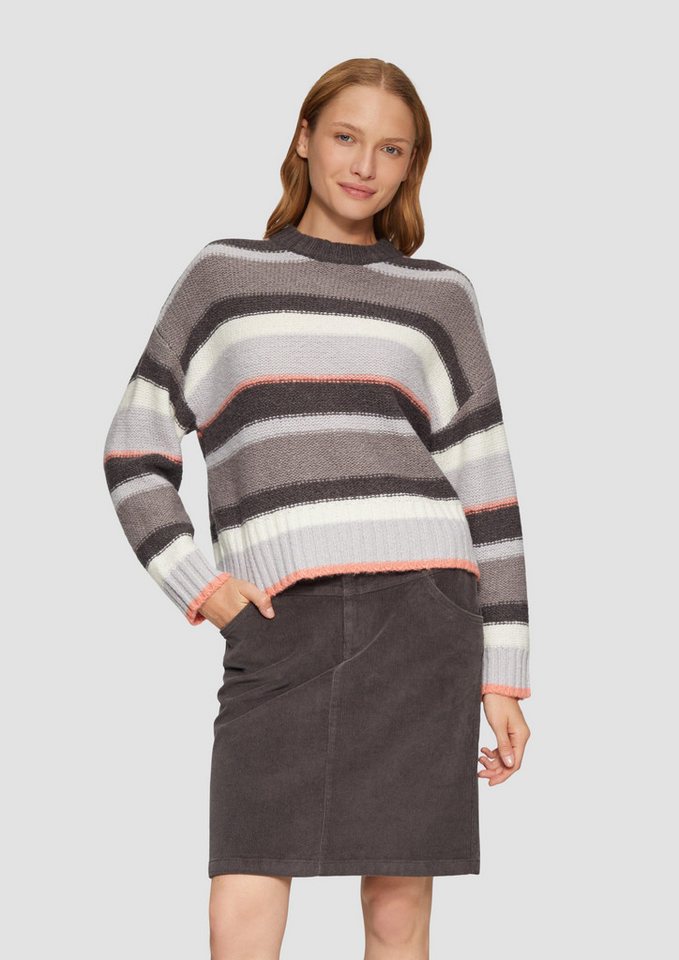 s.Oliver Strickpullover Gestreifter Pullover im Relaxed Fit von s.Oliver