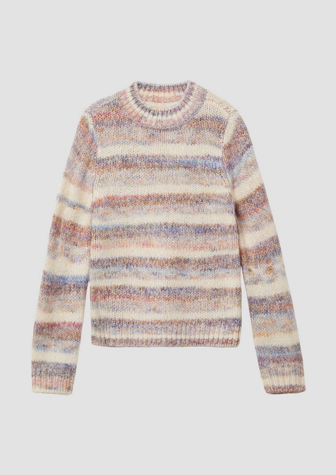 s.Oliver Longpullover Strickpullover Gestreifter Strickpullover im Loose Fit von s.Oliver