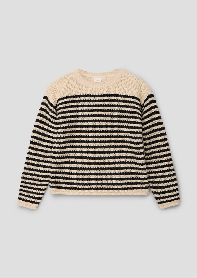 s.Oliver Strickpullover Grobgestrickter Pullover mit Ringelmuster von s.Oliver