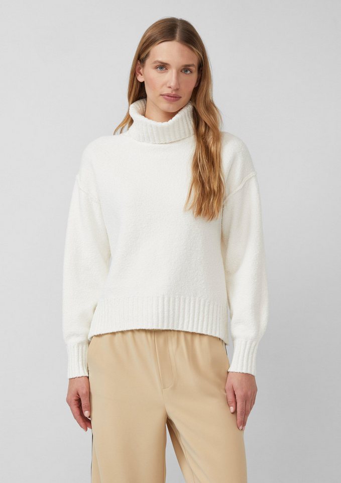 s.Oliver Strickpullover Kuscheliger Strickpullover mit breitem Rollkragen von s.Oliver