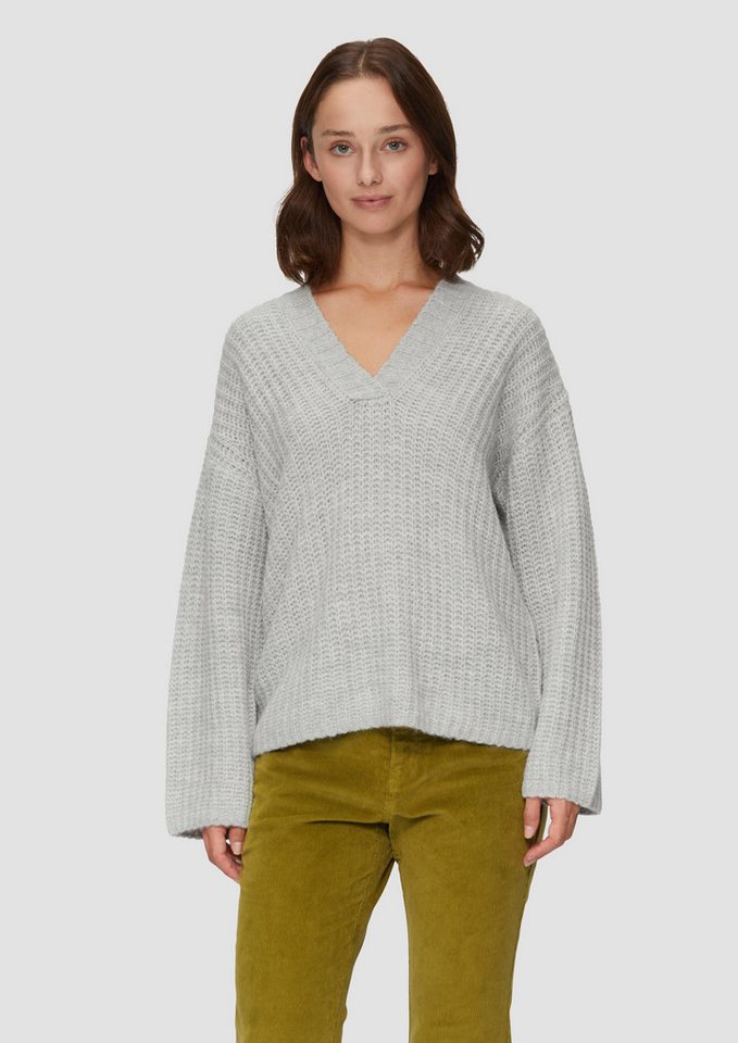 s.Oliver Strickpullover Leichter Wollpullover im Relaxed Fit von s.Oliver