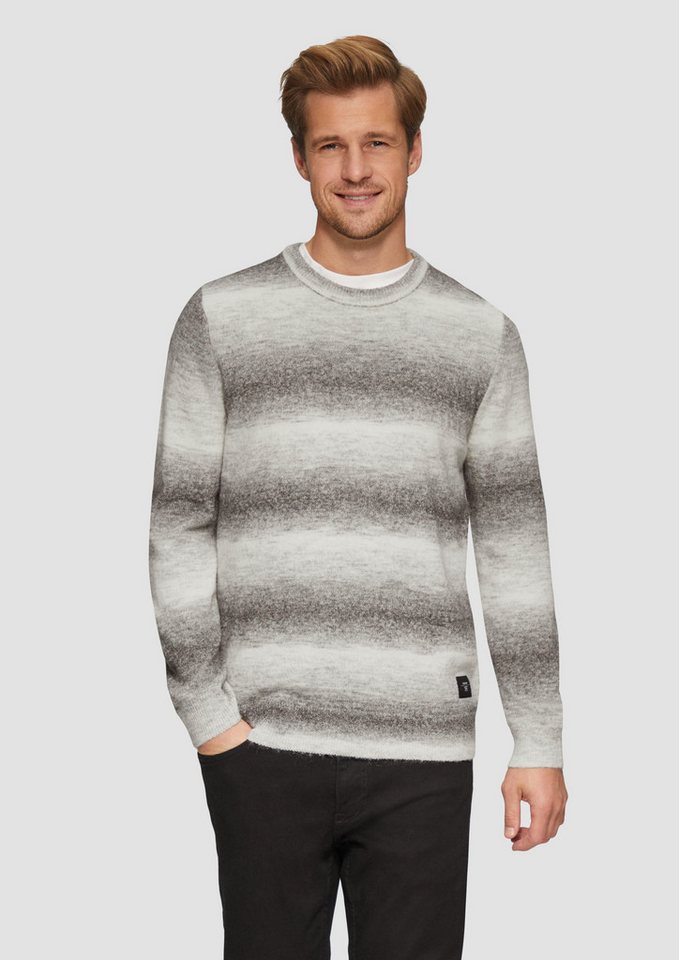 s.Oliver Strickpullover Strickpullover mit Colour-Blocking Rippblende von s.Oliver