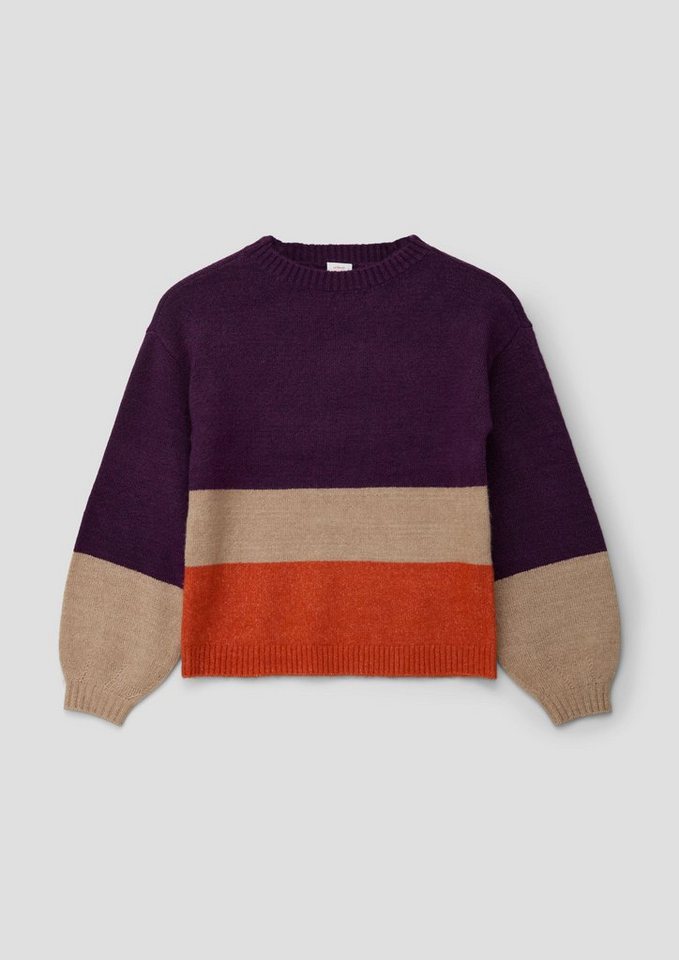 s.Oliver Strickpullover Strickpullover mit Colour Blocking von s.Oliver