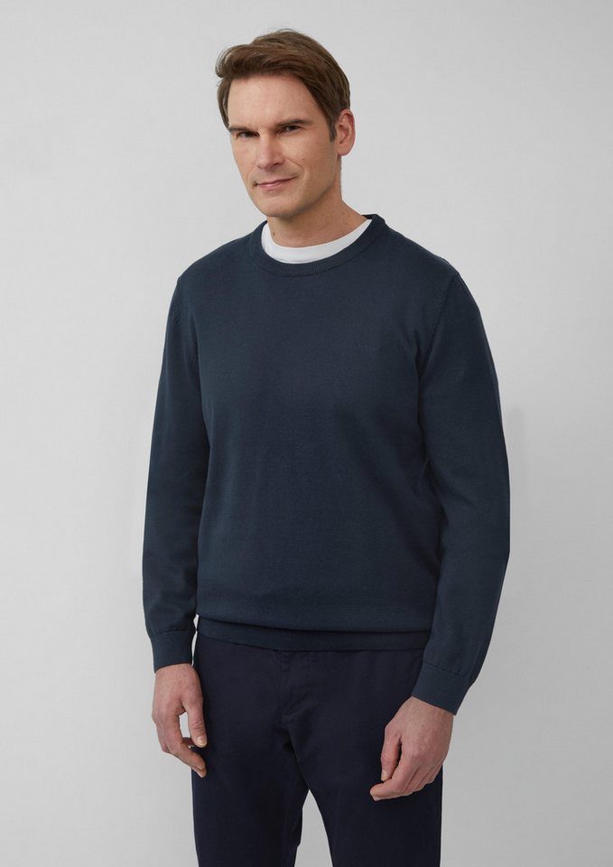 s.Oliver Strickpullover Strickpullover mit Logo-Stickerei Logo von s.Oliver