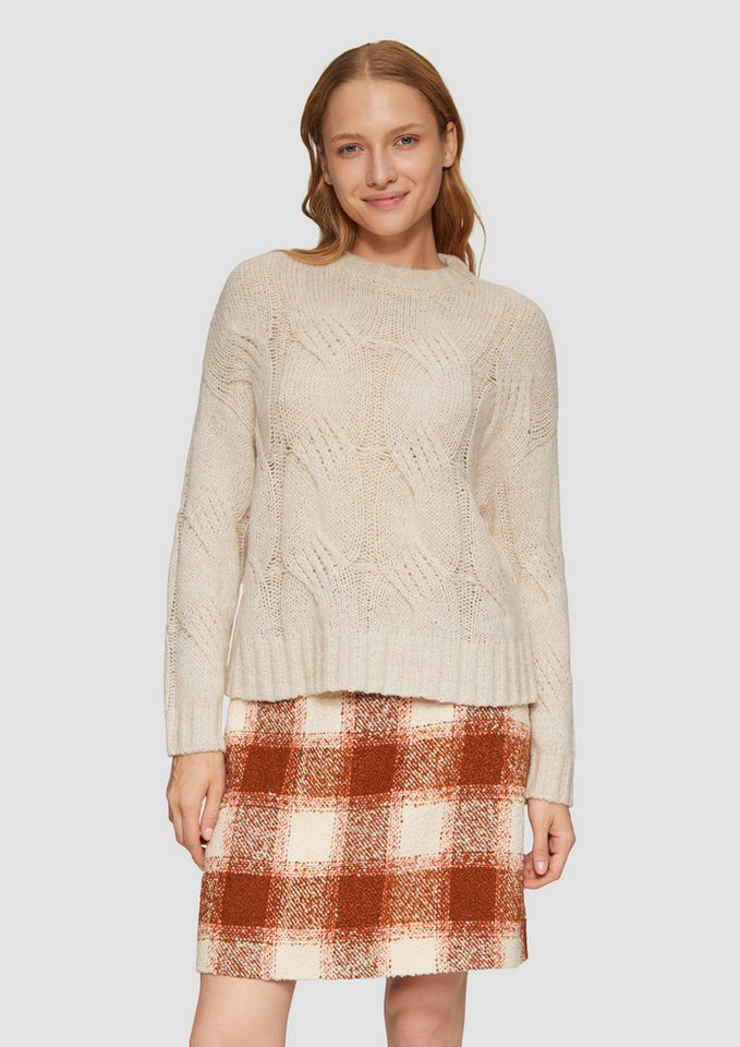 s.Oliver Strickpullover Zopfstrickpullover im Relaxed Fit von s.Oliver