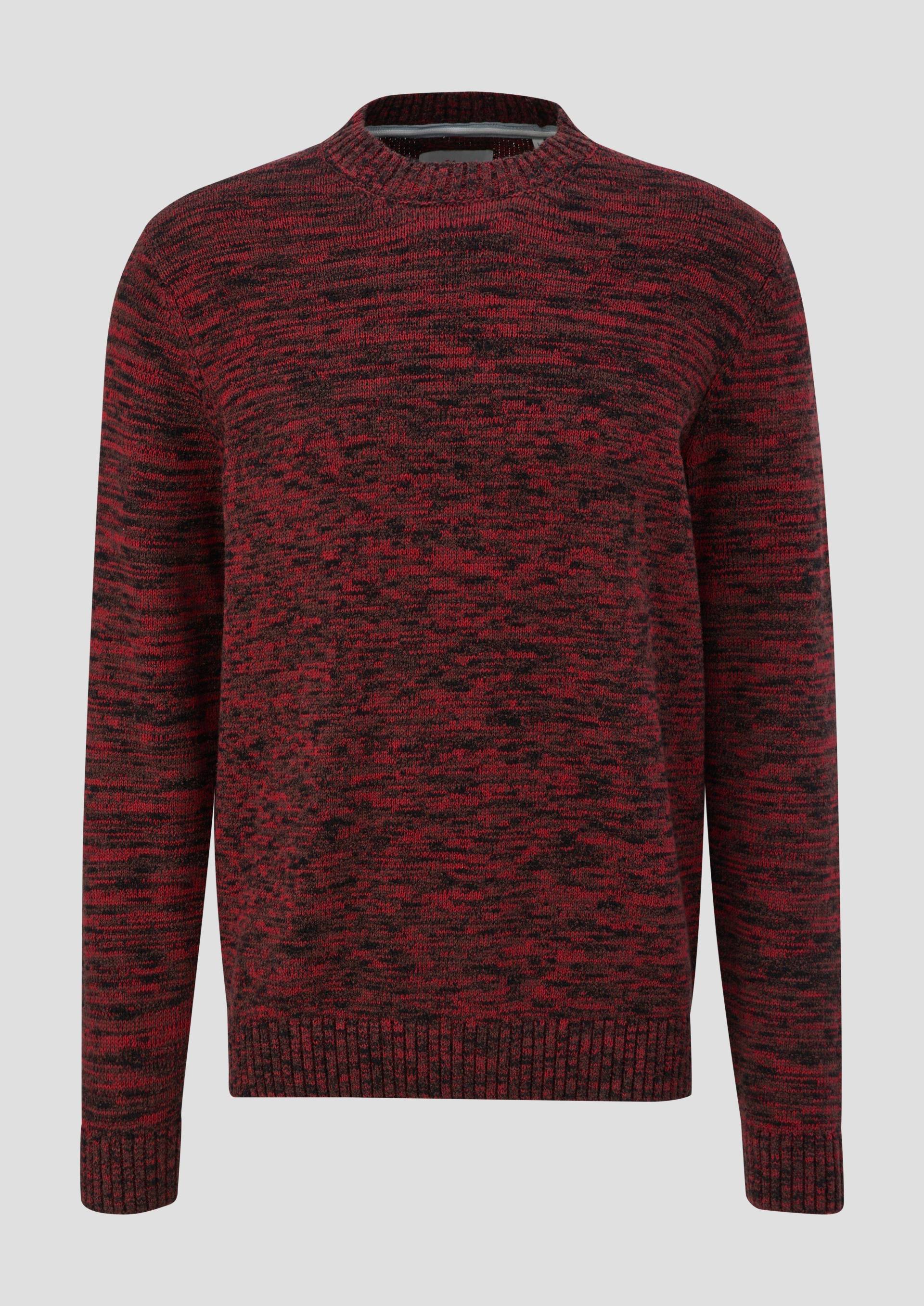 s.Oliver - Strickpullover aus Effektgarn, Herren, lila von s.Oliver