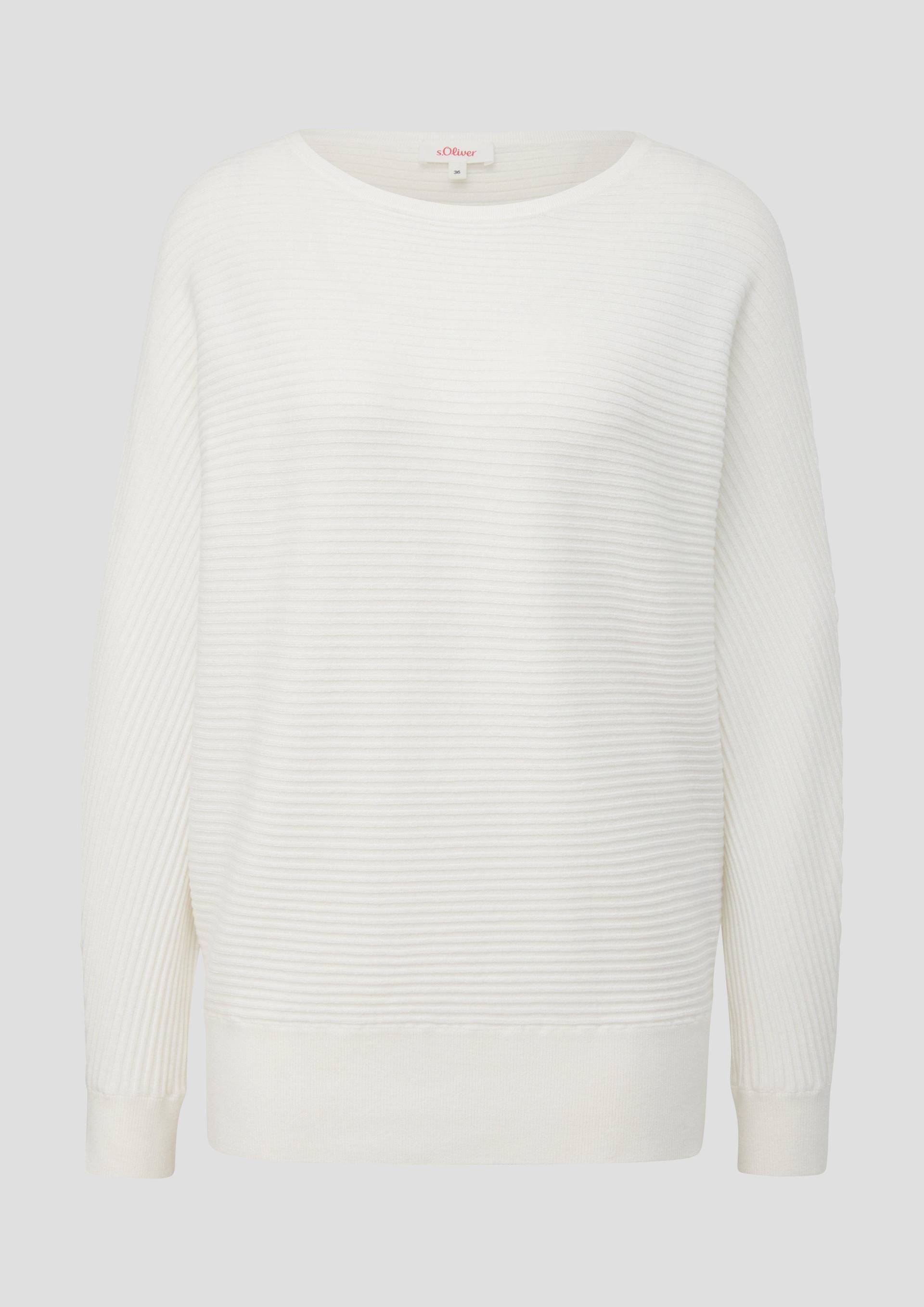 s.Oliver - Strickpullover aus Viskosemix, Damen, creme von s.Oliver