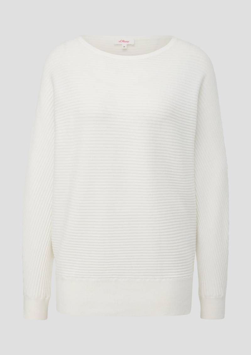 s.Oliver - Strickpullover aus Viskosemix, Damen, creme von s.Oliver