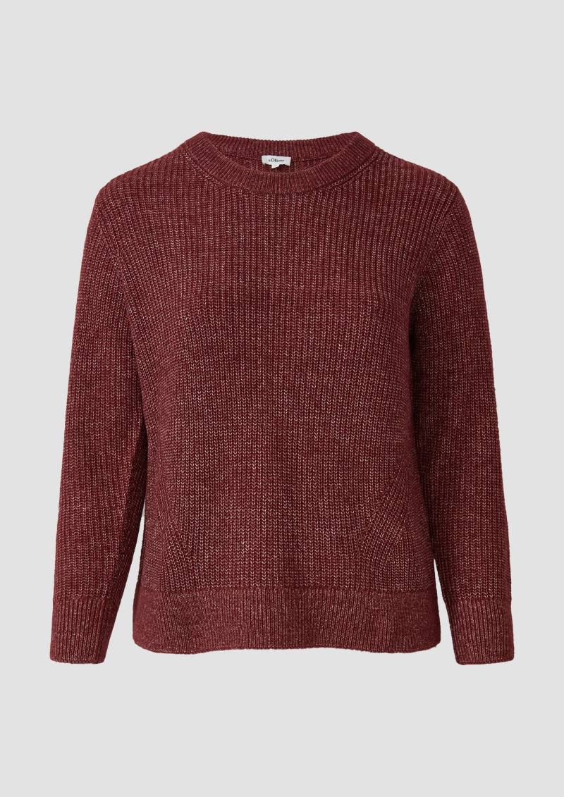 s.Oliver - Strickpullover aus Wollmix, Damen, rot von s.Oliver